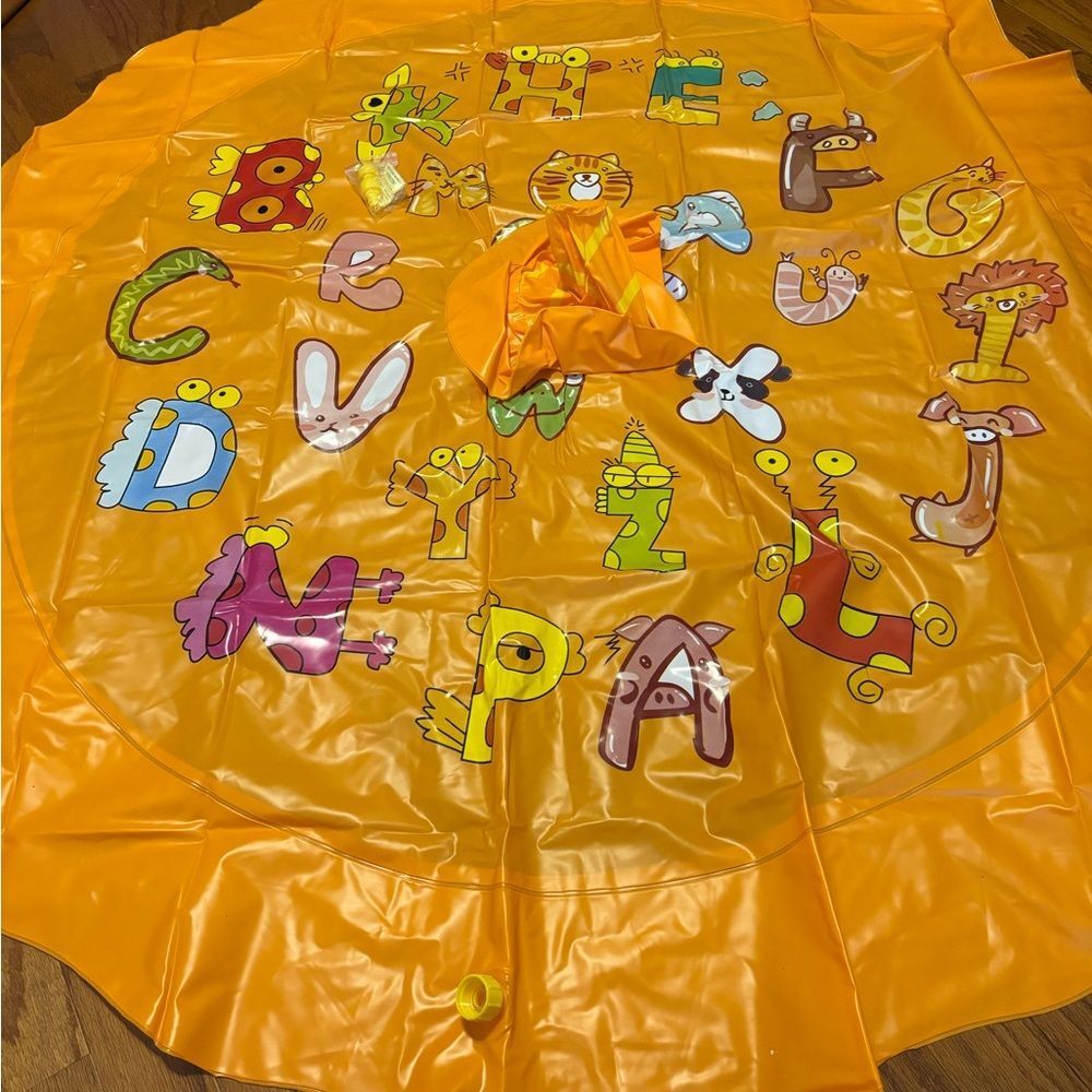 Orange Kiddie Pool:  Swim/Float/Splash Pad